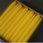 Box of 30 x 24.5cm Yellow Dinner Candles
